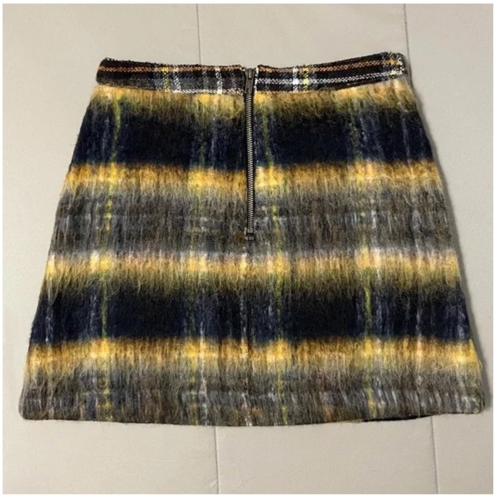 Urban Outfitters Journey Wool Pelmet Plaid Mini Skirt Size S - Picture 8 of 13
